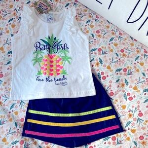 Toddler Girl Skirt Tank Set